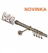 25mm Garniža Delia - jednoradová - antik mosadz